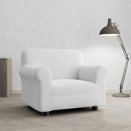 Italian Bed Linen Più Bello bielastic Sofa cover White, 1 place, Polyester, 1 Seat