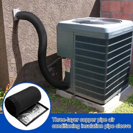 Pipe Wrap | Air Conditioner Hose Cover,3-Layer Air Conditioner Accessory Exhaust Hose Wrap for Winter Sun Daily Outdoor Underfloor RV Pool Stove Home