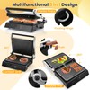 CHEFJOY Panini Grill Press Sandwich Maker, 3 In 1 Sandwich