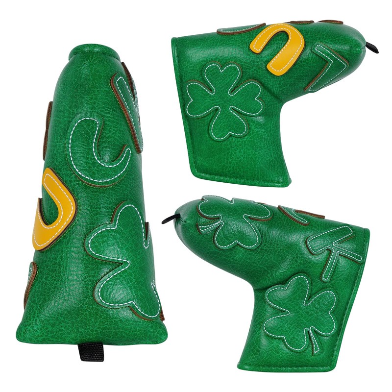 Four Leaf Clover Blade Putter Cover Magnetic