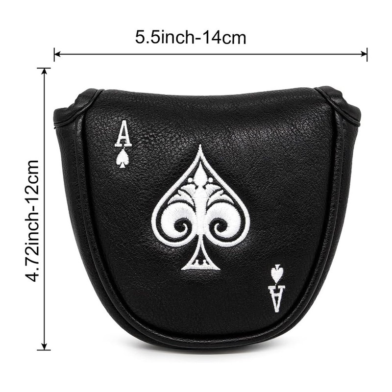 Tskcvy Putter Cover Headcover Mallet Putter Cover Magnetic Club Protective