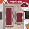 COSY HOMEER Kitchen Rugs Non Slip Washable Kitchen Mats for