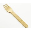 drinkstuff YCX-001 Biodegradable Tableware: Wooden Forks Pk 100, Beige, 1