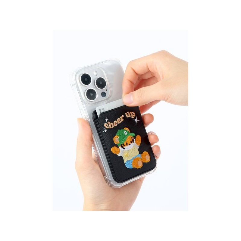 Design Skin (신세계김해점)(유니버셜) 자수 포켓(레트로)-블랙/호군 ITM25634 (Shinsegae Gimhae Store) (Universal)