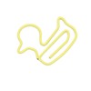 100Pcs Paper Clips Yellow Duck Shape Lightweight Portable Electroplating Process