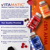 Vitamatic Magnesium Citrate Gummies 600mg per Serving - 60 Count