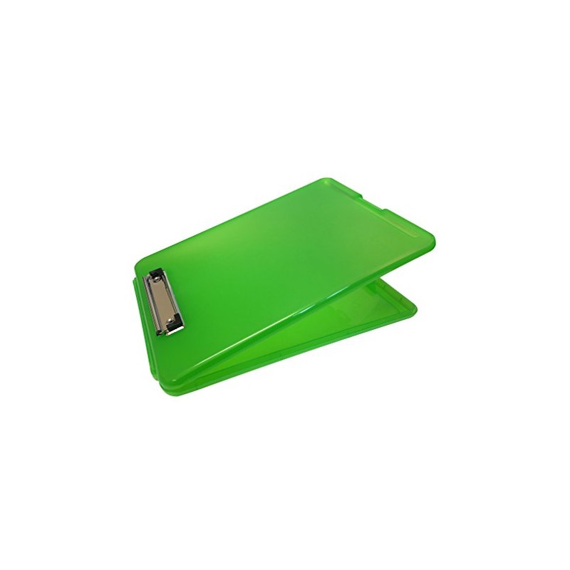 Janrax A4 Green Clipboard Box File - Storage Filing Case