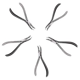 SurgicalOnline 5pcs Weingart Pliers Dental Wire Bending Orthodontic Instruments, Braces Bracket Removal Tool - Instrument Set