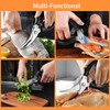 FUZVOL Poultry Shears - Heavy Duty Kitchen Scissors with Safety