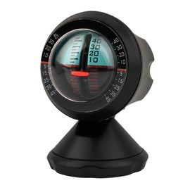 Haosie Car Inclinometer, Campervan Clinometer, l, 5.5cm x 8cm Plastic Slope Gauge Measuring Tool for Responding to Incline Data
