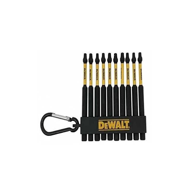 DEWALT Flex Torq 3.5in Square/Robertson 10 Pack Impact Ready Bits