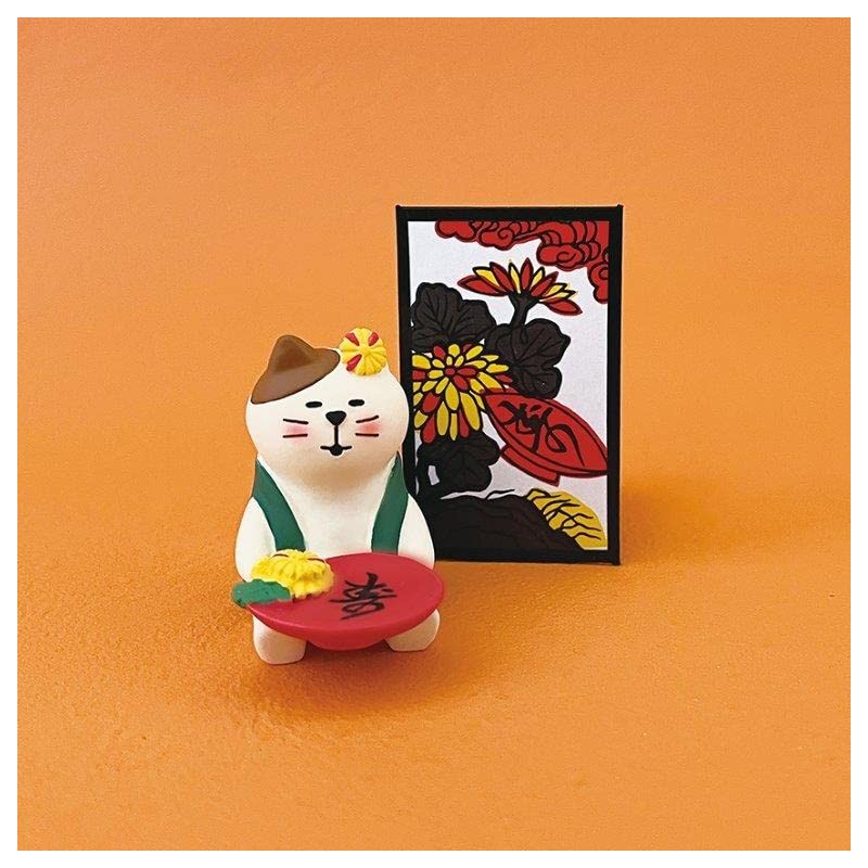Decole Concombre ZTM-35038M Chrysanthemum Cup Cat Approx. 1.1 x 1.7