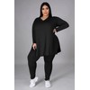 Tycorwd Women's Plus Size Two Piece Outfits Loungewear Sets Long