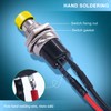 Twidec/12PCS 3V-6V-12V-24V-250V Momentary Push Button Switch 2 Pins ON/Off SPST