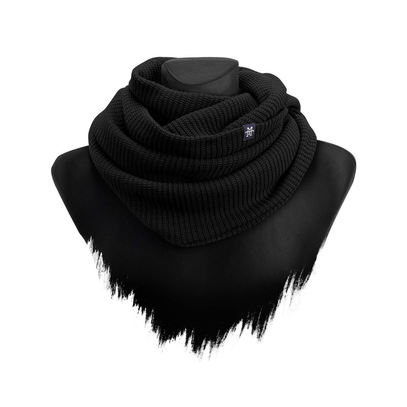 Manufaktur13 Knit Loop - Tube Scarf, Knitted Loop with Waffle
