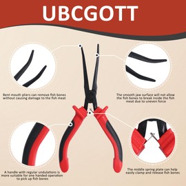 Fish Bone Tweezers/Pliers Set Small 3pcs Fish Deboning Tools for All Kind of Stainless Steel