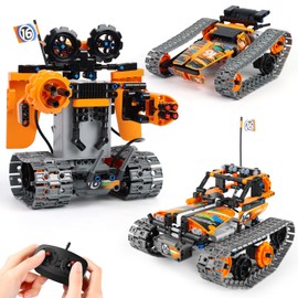 Building Toys STEM Robot Kit for Kids Ages 8-12, Remote Control Erector Sets Engineering Robotics Kits, Educational Birthday Gift for Boys & Girls 5-7 9 10 11 13 14+ Year Old