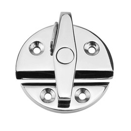 Marine Grade 316 Stainless Steel Boat Door Catch Latch Door Latch Round 57mm(2-1/4") Twist Lock Suit for Boat DOOR& Cabinet