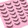 Manga Lashes Clear Band Natural Lashes Wispy Asian 12mm 3D