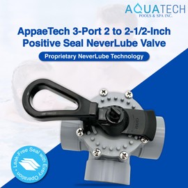 Upgrade Your Pool System with the AppaeTech 3-Port 2 to 2-1/2-Inch Positive Seal NeverLube Valve: Compatible Across Leading Brands