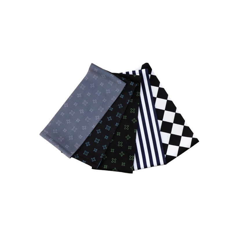Sports Headband - Sustainable, Elastic, Unisex (Blue & Black)