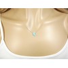 Martinuzzi Accessories Blue Moon Opal Necklace,Opal crescent Moon Charm Sterling