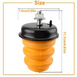 CSMATEYEAH 2 PCS Rear Axle Bumper Compatible with Chevy Silverado 1500 1999-2007 Compatible with GMC Sierra 1500 1999-2007 Rubber Bump Stops Replace#15712438 523-049