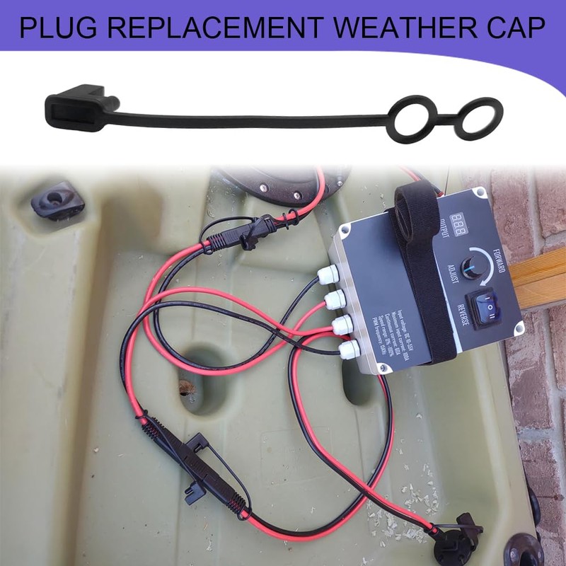 HQRNYP 8PCS 2 Pin Plug Replacement Weather Cap, Automotive Replacement