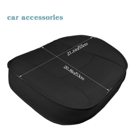 Aramox Car Seat Covers Front Seats Only, PU Leather Car Driver Side Front Seats Pads Cushion Replacement Covers Padding Protector Fit for 4 Door Sedan SUV(black)