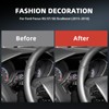 FXETRNL Real Carbon Fiber Speedometer Decor Covers for Ford Focus