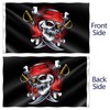 Pirate Flag 90 x 150 cm with Eyelets - Large