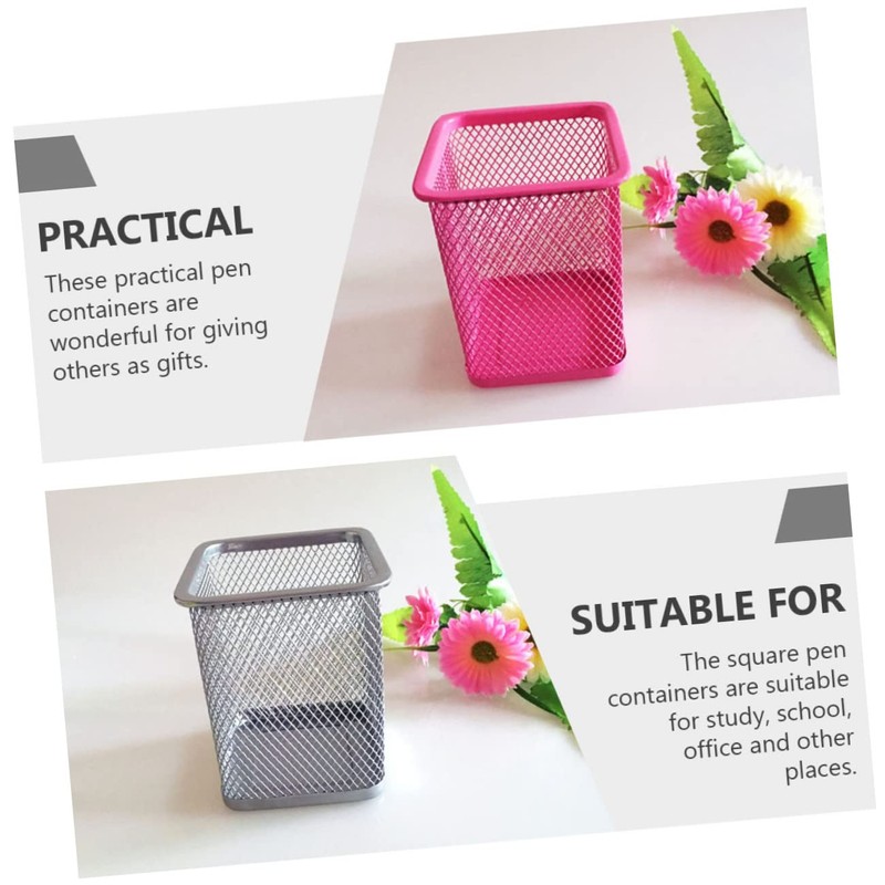 GRIRIW 1Set Metal Pen Holders Office Desk Organizer for Stationery