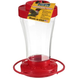 FIRST NATURE HUMMINGBIRD FEEDER 32 OZ WIDE MOUTH EASY CLEAN MADE IN USA!