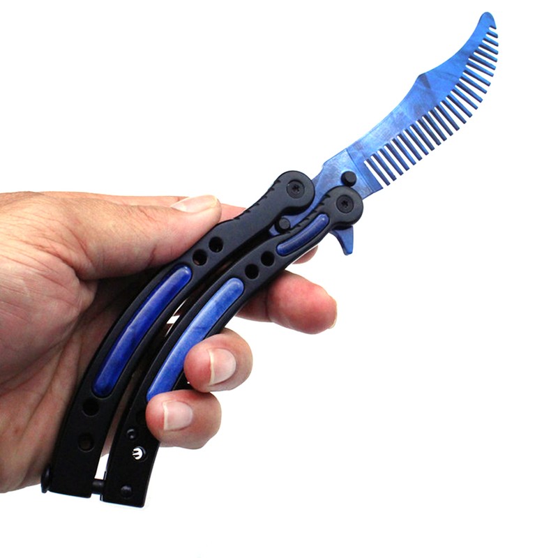 Foldable Comb Stainless Steel Butterfly Exercise Training Comb Styling Tools