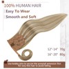 Runature Ponytail Real Hair Blonde Highlight, 30cm, Natural Clip-In Extensions,