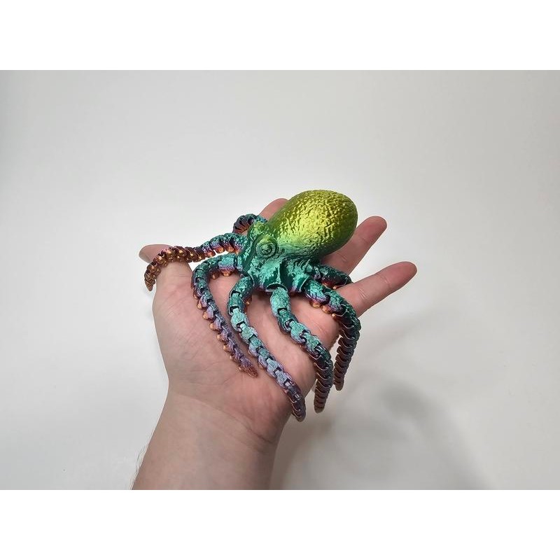 3D Printed Octopus - Color: Blue purple