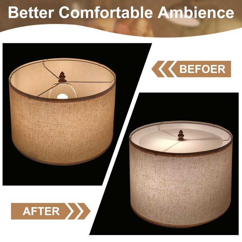 PATIKIL Lampshade Diffuser, 2 Pcs 11" Diameter with 3/8" Center