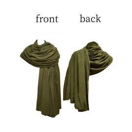 Heyigrow Shawl Scarf Vikings Cosplay Mens Medieval Neck Hooded Cape Women Retro Costume Cotton Renaissance Cloak for Party, Green, Army