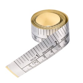uxcell Adhesive Backed Tape Measure 60 Inches Peel and Stick Measuring Tape Inch/Metric Scale for Workbench 2pcs