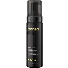 b.tan Dark Self Tanner Mousse | Get Tanned - Best, 1 Hour Express Sunless Tanning Foam, No Fake Tan Smell, Ultra Dark Bronzing Glow, Face & Body, Vegan, Cruelty Free, 6.7 Fl Oz | B.TAN