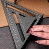 MINGTIANGH Triangular Ruler, Woodworking, Right-Angle Ruler, Round Saw, Aluminum Alloy,