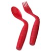 EasieEaters Curved Utensils for Right-Handed Users – 1 Spoon &