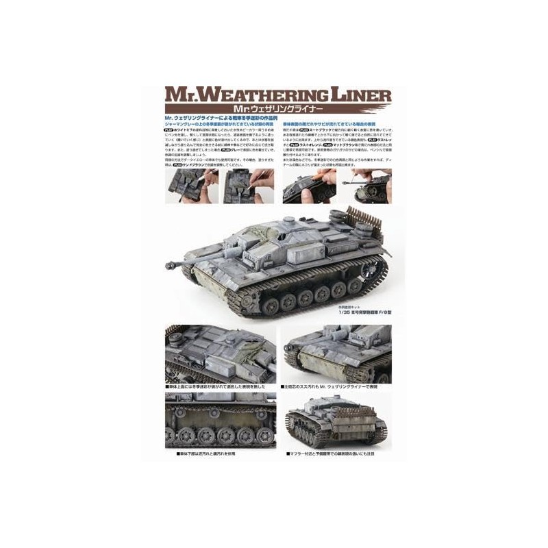 GSI Creos PP201 Mr. Weathering Liner, Rust Color Set