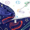 Yadangxiawa Kids Comforter Set,Zipper Bedding Twin for Boys,Baseballs Printed Comforter