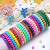 Pony Beads Bulk 1200 pcs Golden Plastic Beads Bulk for