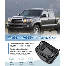 7730504905 Fuel Filler Lid Fits For 2005-2015 Toyota Tacoma 6ft Bed,Fuel Filler Door Cover Replace 77305-04902 7730504902