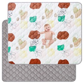 Baby Play Mats for Floor, 59X71 Play Mat for Playpen, Thicken Soft Padding Foam Playmats for Babies and Toddlers Infants, Foldable and Machine Washable Baby Crawling Mat, Play & Tummy Time