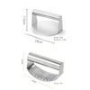UNI-RHYTHM 2PCS Set,Stainless Steel 5.5 Inch Round Burger Meat Press