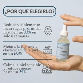 Serum Péptidos 3% + Centella Asiática | Reduce Arrugas y Signos de la Edad | Regenera, Hidrata y Reafirma | Antiedad + Calmante | Para Todo tipo de Pi