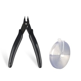 GlamorDove Hair Extension Pliers Keratin Bond Cutting Pliers Kit with 9mm Italian Glue Keratin Bonding Roll Tape Wire Flush Cutters Wire Clippers Nippers Pre-bonded Extensions Keratin Bonding Cutter